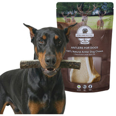 WhiteTail Naturals promueve salud dental con masticación natural para perros grandes.