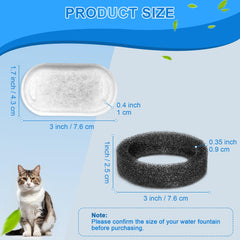 Whksoy filtros gatos, material ecológico para agua más pura