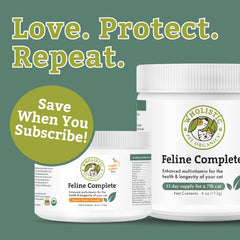 Wholistic Pet Organics Feline Complete, mezcla probiótica, favorece una digestión suave y equilibrada