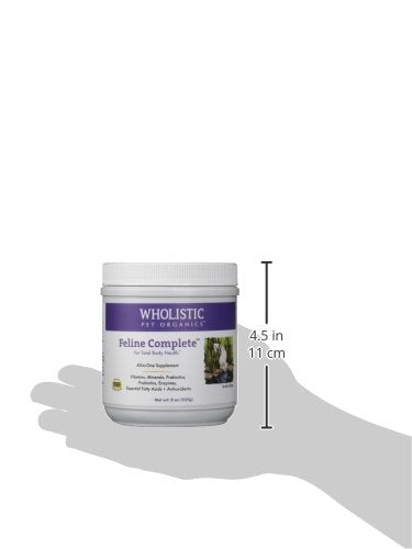 Wholistic Pet Organics Feline Complete, polvo multivitaminico, aporta nutrientes esenciales para gatitos y adultos