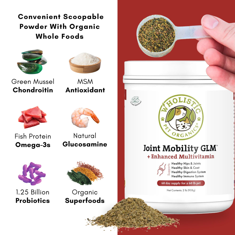 Wholistic Pet Organics fácil de usar polvo que se mezcla con la comida