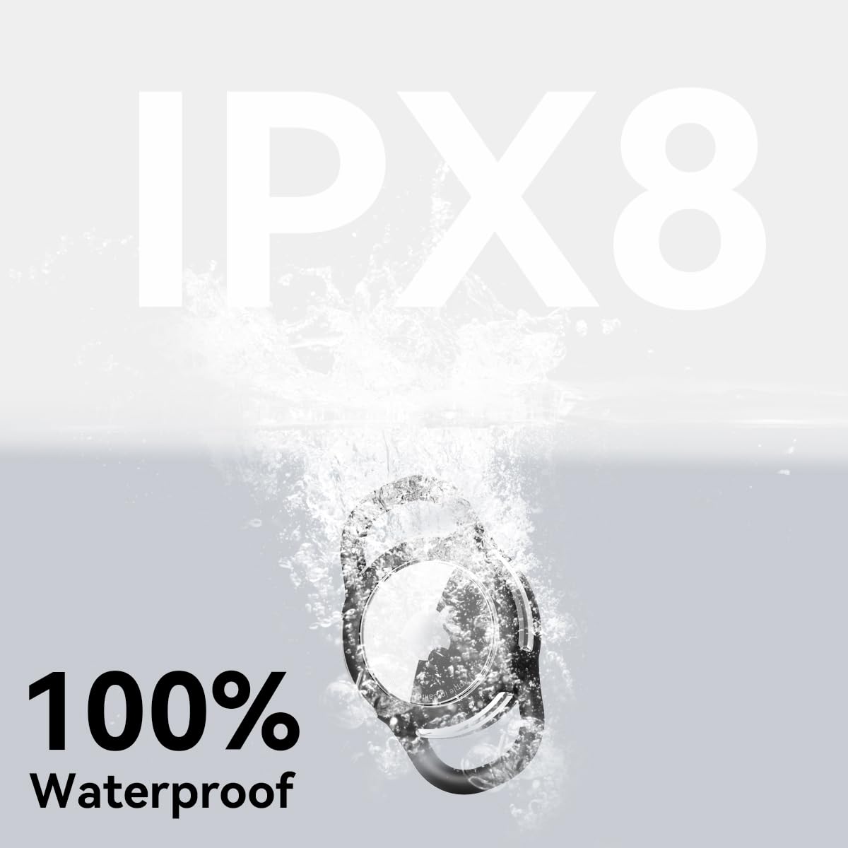 Protector de silicona impermeable WhoseID para AirTag, ideal para saltos y golpes.