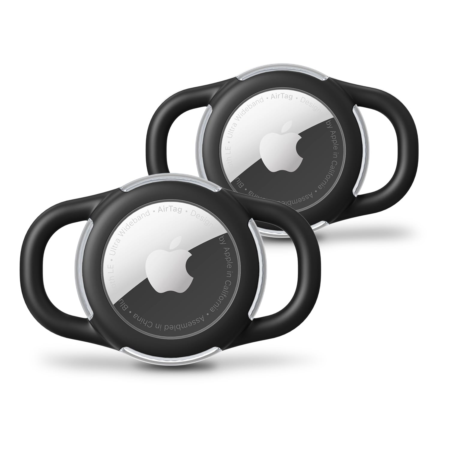 WhoseID AirTag protector para collar, silicona resistente y protección duradera para perros.