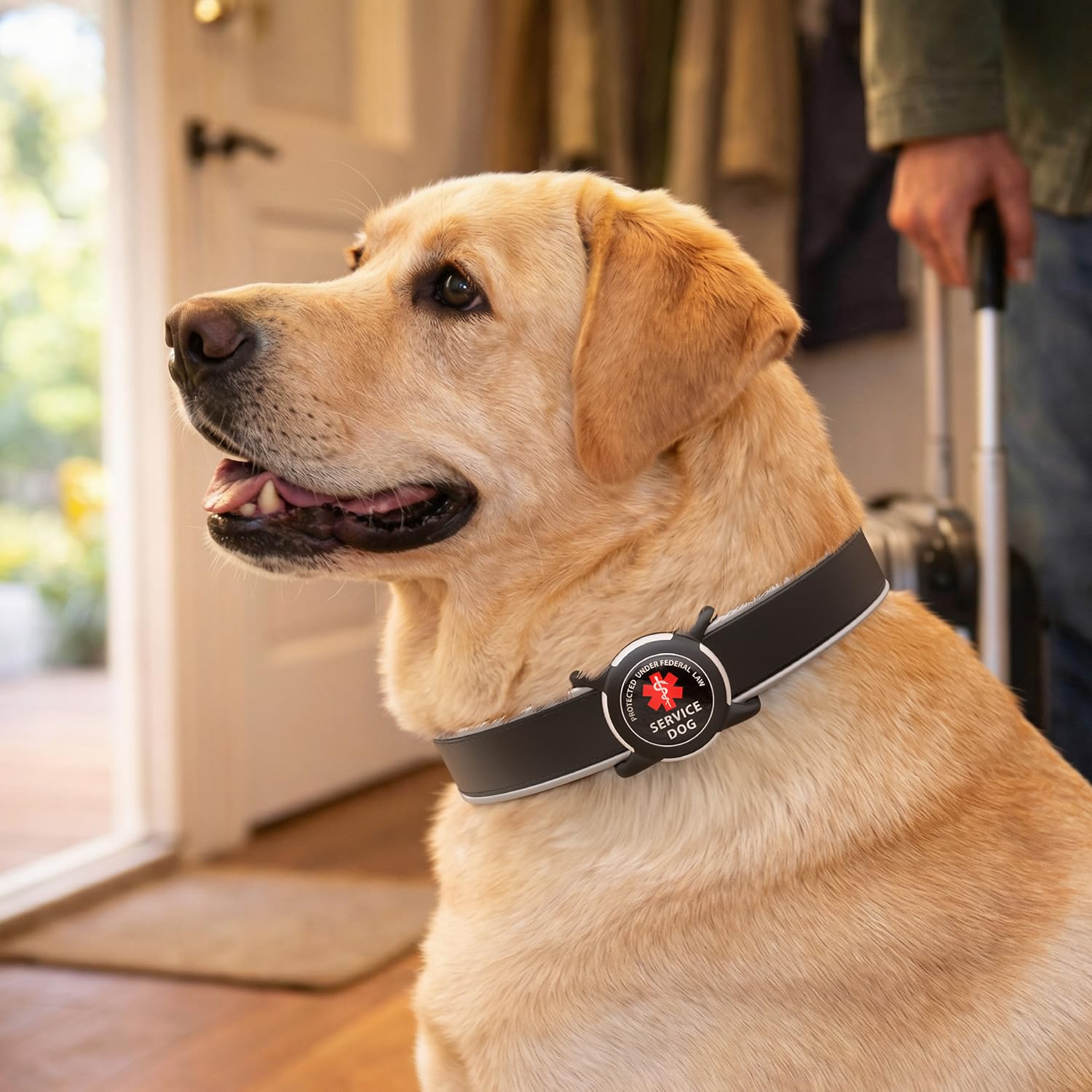 WhoseID AirTag Holder, protección contra polvo diaria en collar.