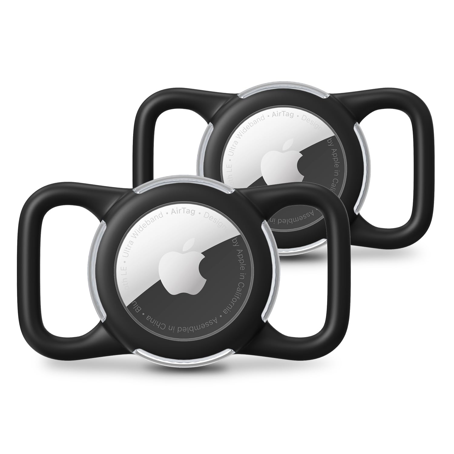WhoseID portador impermeable para AirTag en collar de perro protege contra agua y polvo.
