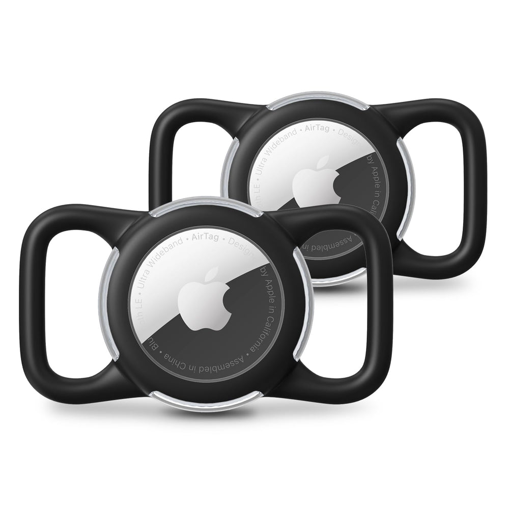 WhoseID portador impermeable para AirTag en collar de perro protege contra agua y polvo.