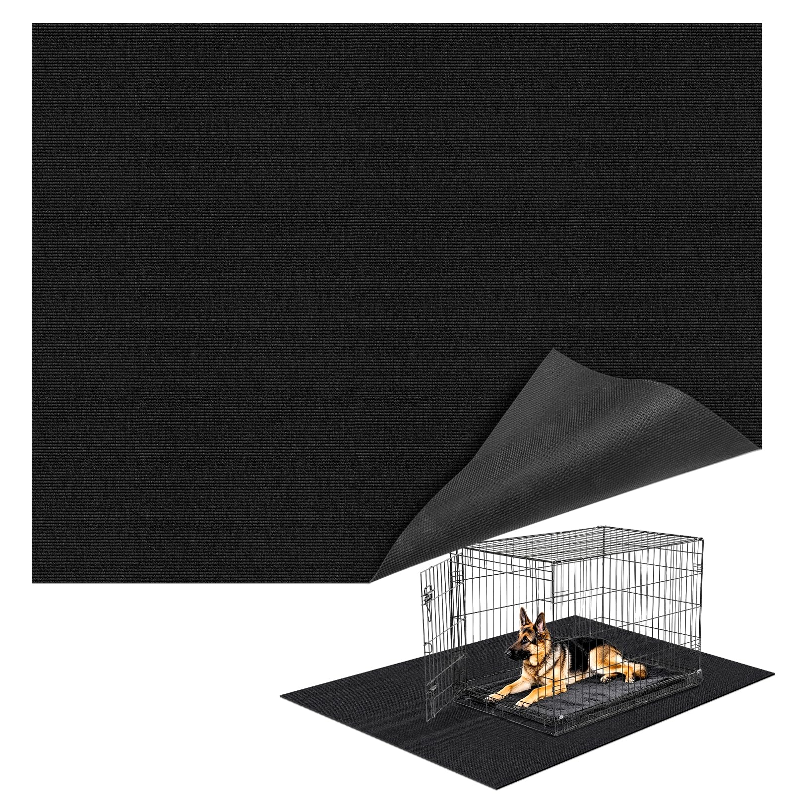 Wibeelee protección de suelo bajo jaula de perro grande