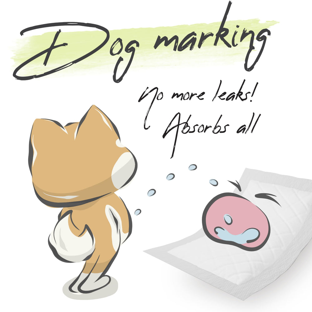 WICKEDPUP alerta de orina con huellas para avisar cuándo cambiar.