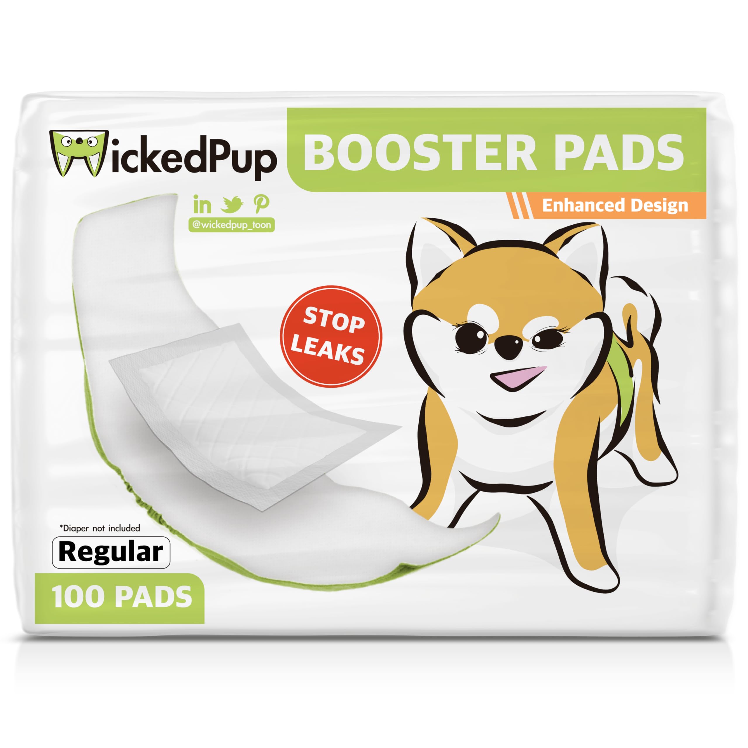 WICKEDPUP alerta urinaria con huellas para saber cuándo cambiar.