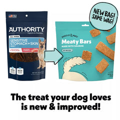 Barritas de salmón Wiggles & Wags, masticables y sabrosas para entrenamiento