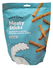 Wiggles & Wags bastones carne pollo, snack sabroso para entrenamiento diario
