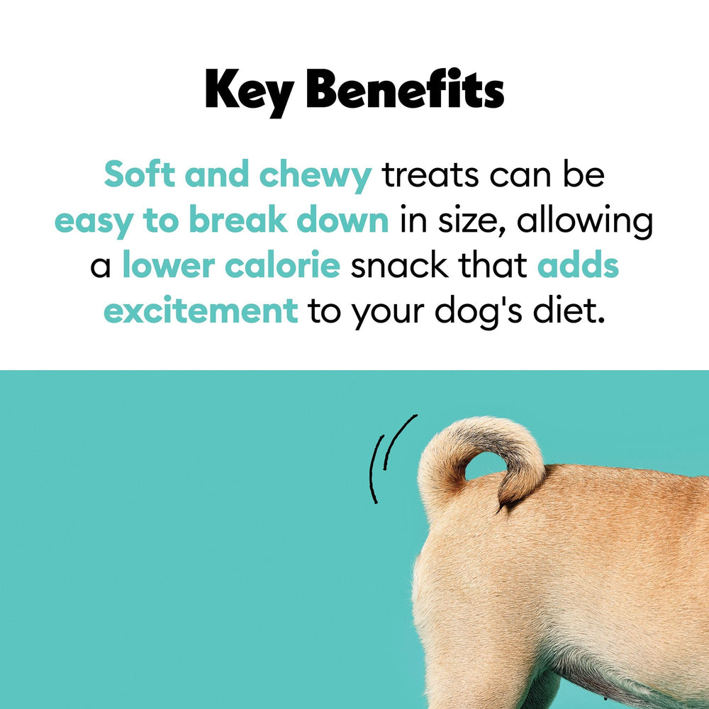 Wiggles & Wags snack para paseos y juego.