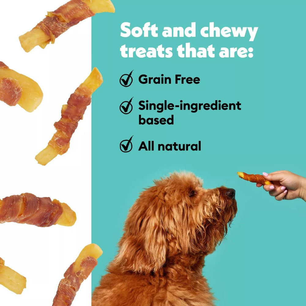 Wiggles & Wags Twists para razas grandes, snack sabroso y versátil.