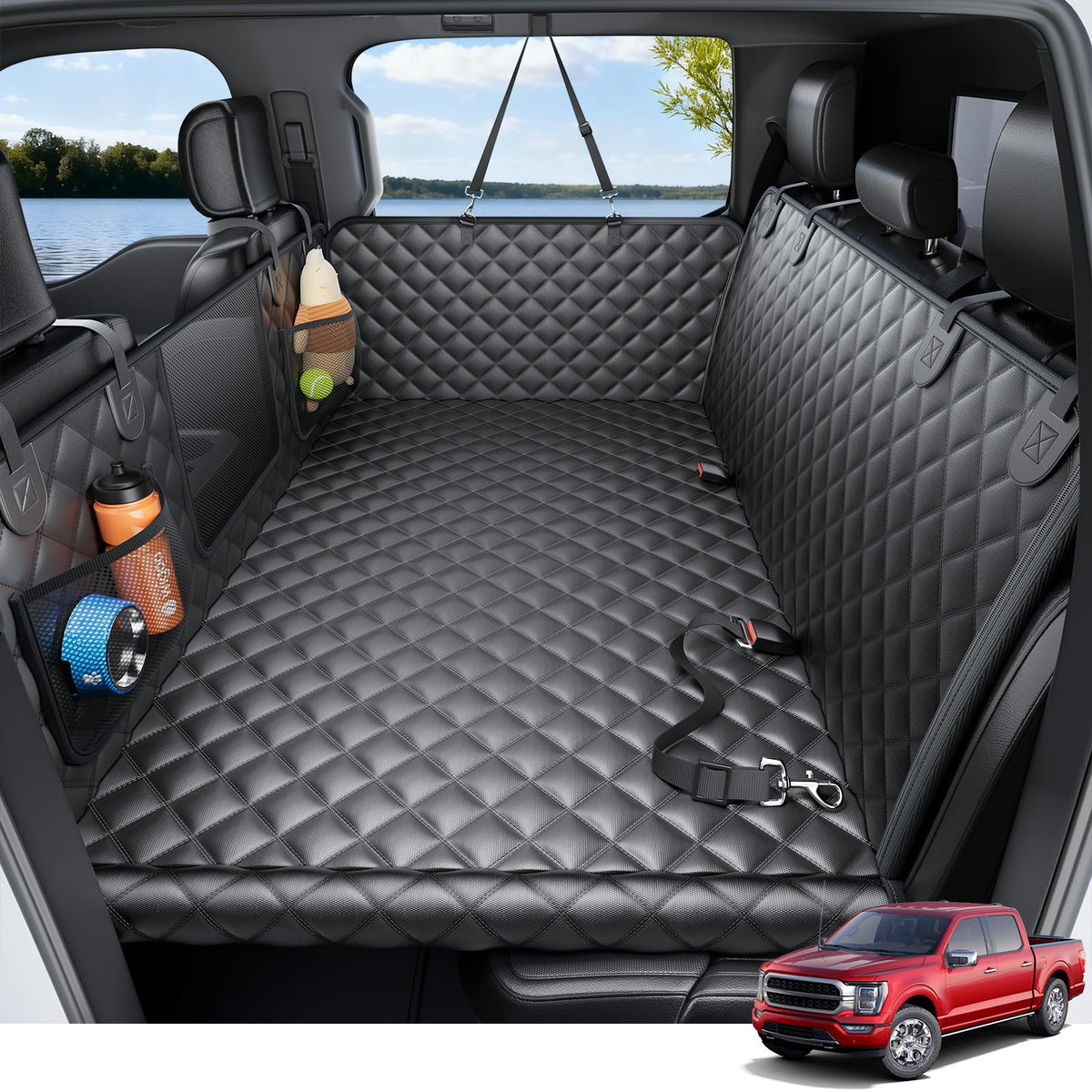 Wigoo funda-asiento-perros-trasero-hamaca-base-dura-xl, seguridad y comodidad para viajes