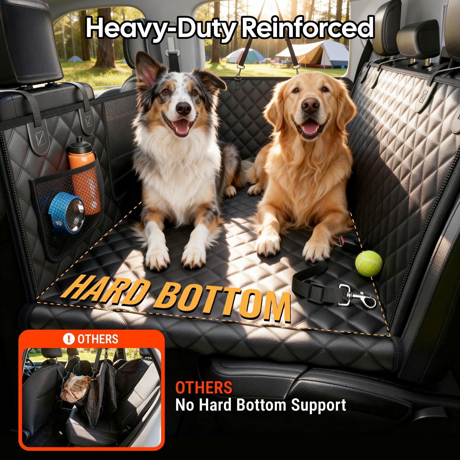 Wigoo: hamaca para perros de hasta 450 libras y confort ampliado.