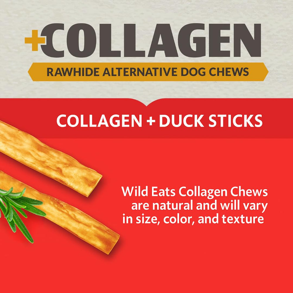 Wild Eats palitos de colágeno para perros, alto en proteína para snack energético