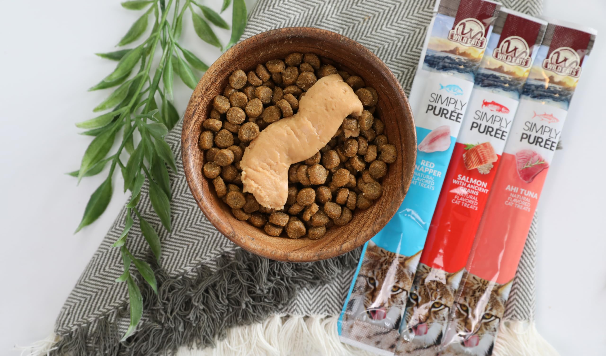 Wild Eats sachets individuales, faciles de servir para gatos.