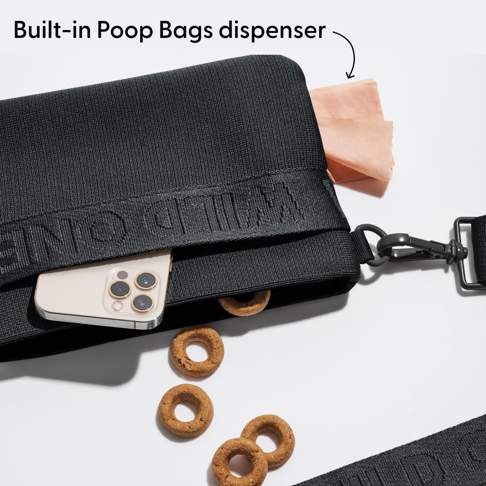 Wild One dispensador de bolsas integrado para caminatas sin interrupciones.
