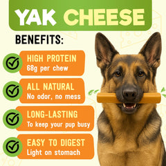 Wilder Tails masticables de yak alta proteína, aporte muscular para perros activos.