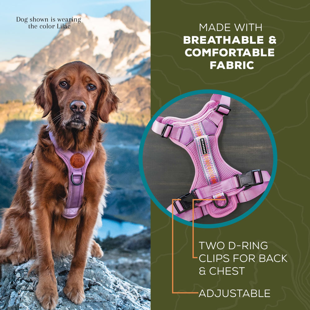 Arnés Wilderdog ligero y reflectante con ajuste de pecho para mayor sujeción.