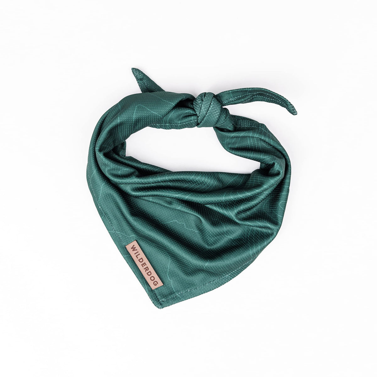 Bandana Wilderdog verde bosque, secado rápido para perro.