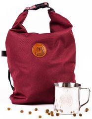 Wilderdog bolsa para croquetas portátil, resistente al agua para salidas al aire libre.