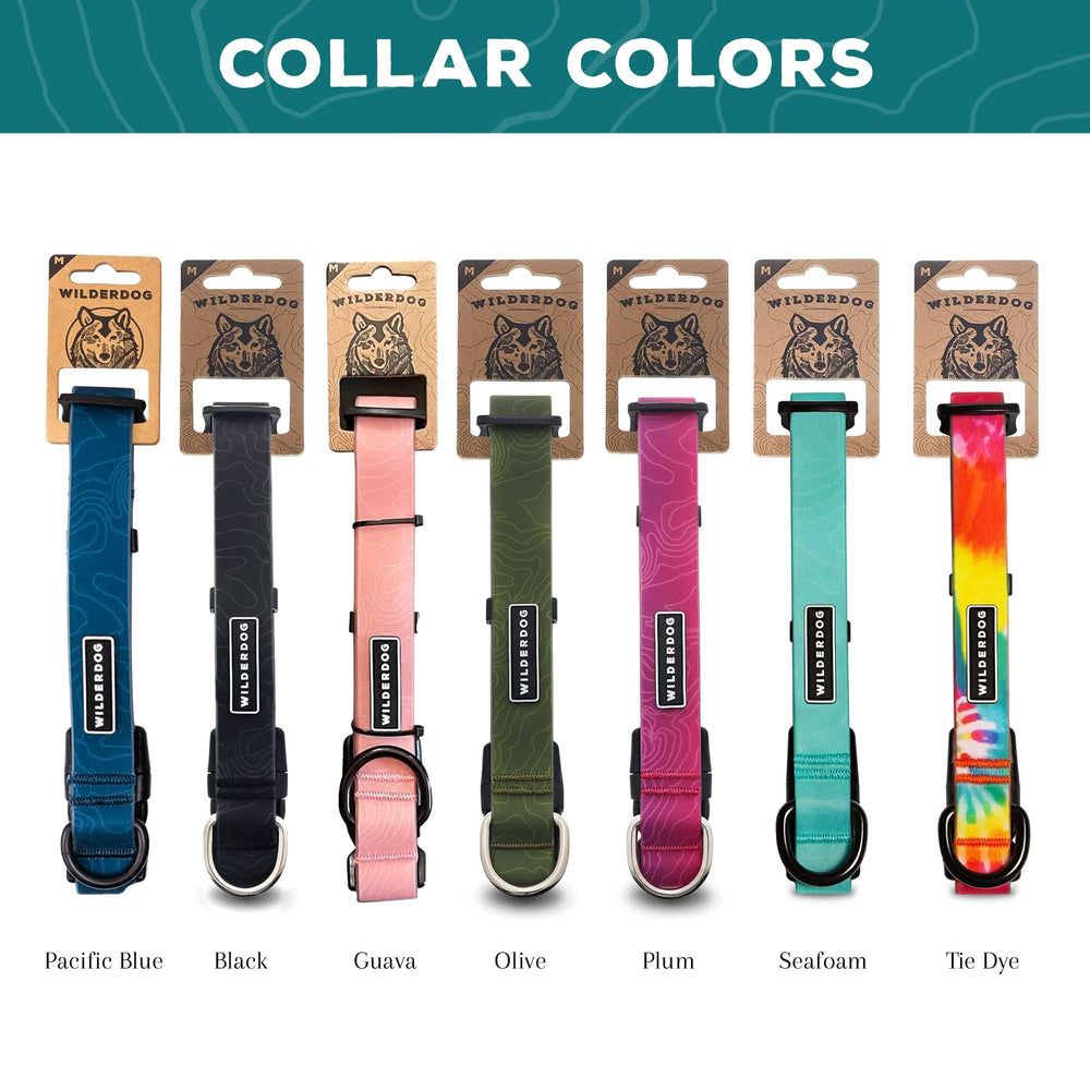 Collar Wilderdog tamaño pequeño 11-15 pulgadas, ajuste cómodo