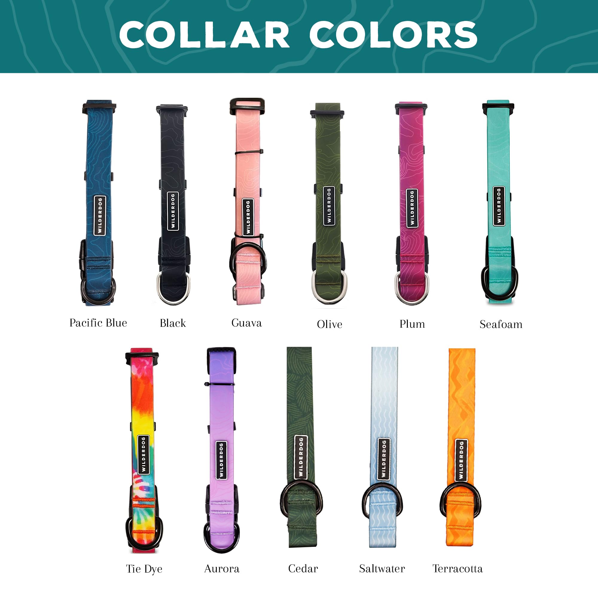 Ajuste ergonómico del collar Wilderdog, cómodo durante caminatas largas.
