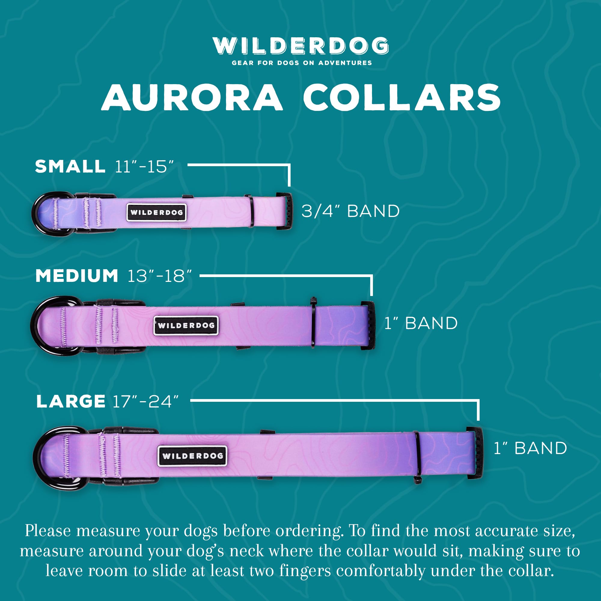 Collar Wilderdog para aventuras al exterior, ideal ante clima extremo.