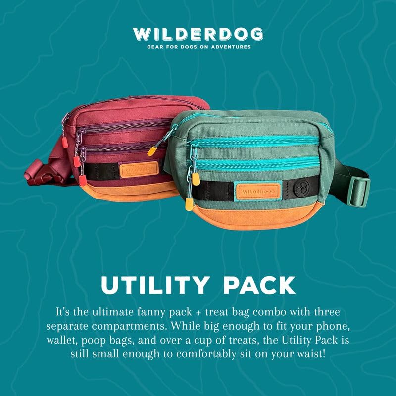 Dimensiones 25x15x5 cm Wilderdog Huckleberry para ajuste práctico