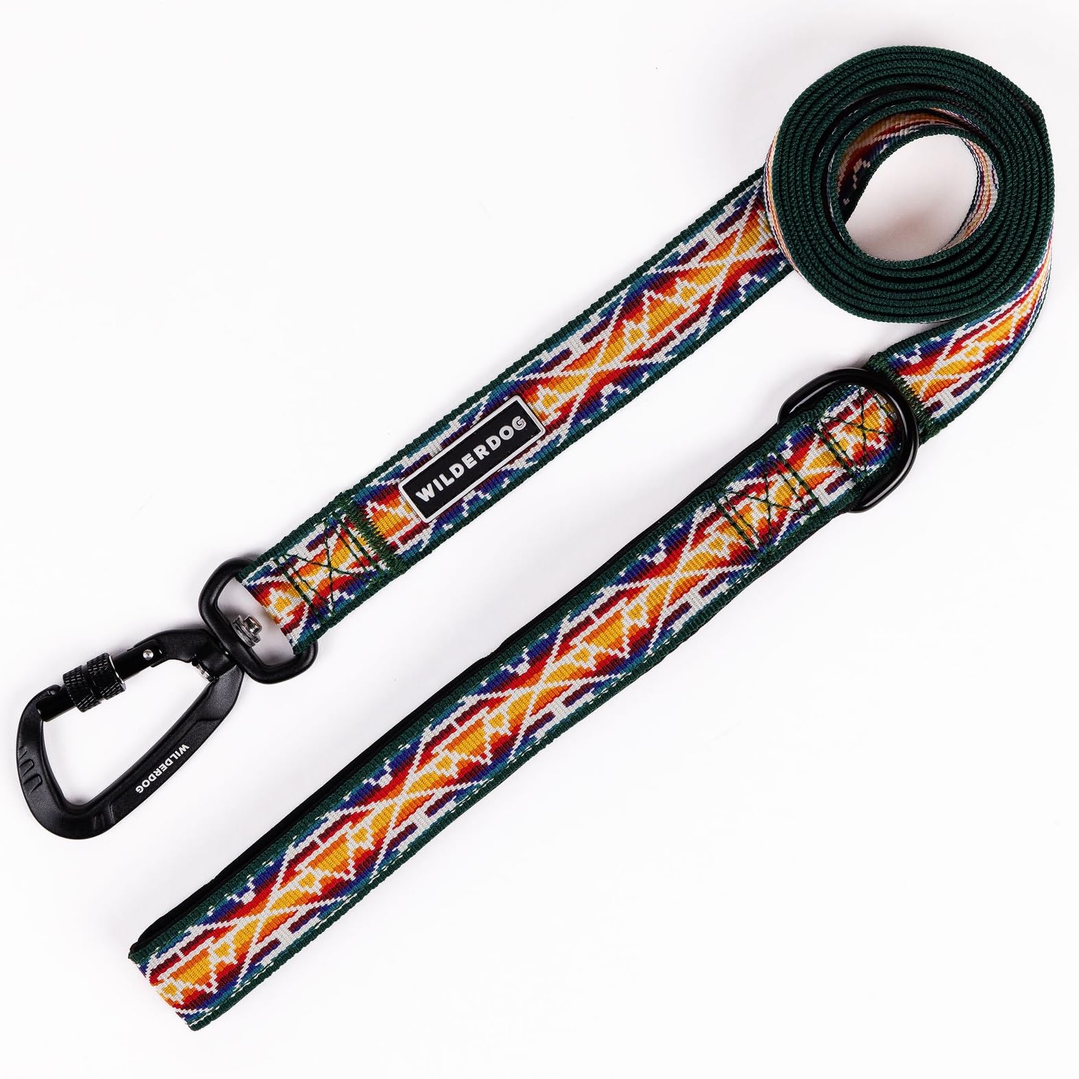 Wilderdog Ultralight Leash con carabina giratoria bloqueable para paseos seguros.