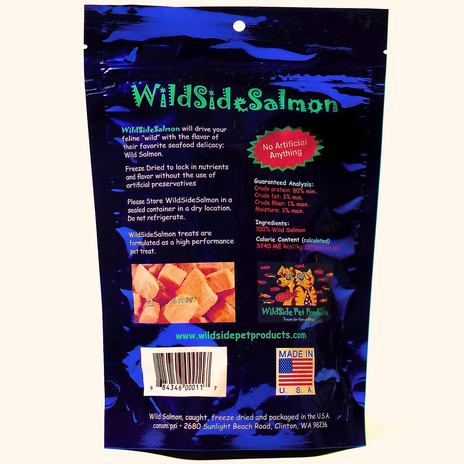 WildSideSalmon sin especies en peligro, sin salmones de granja ni modificados