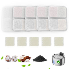 Conjunto de 5 filtros WILKIEE FS40 para agua limpia de mascotas.