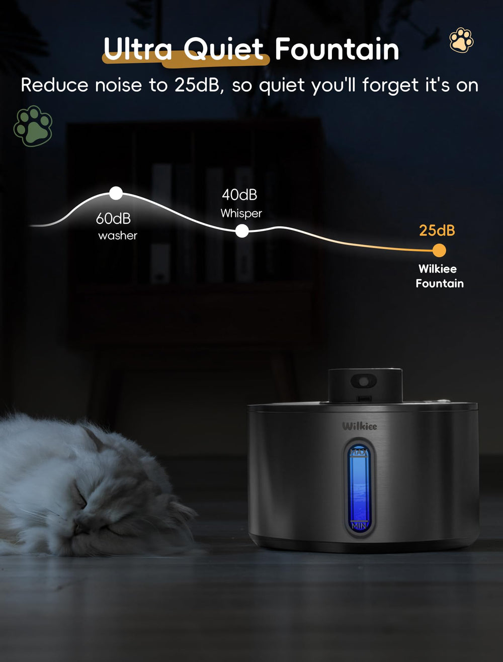 Modos de agua automáticos con sensor a 6-8 pies.