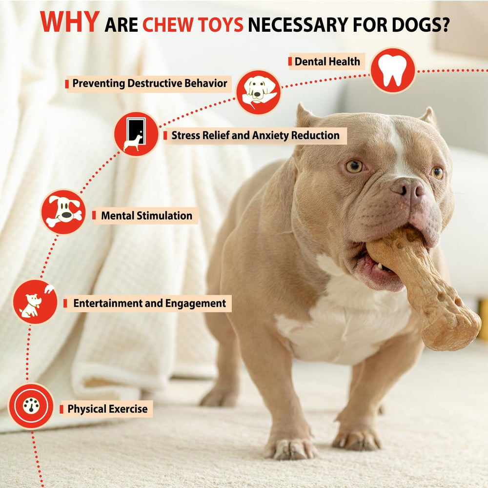 Willjoy resistente para perros grandes, mantiene ocupados a masticadores activos.