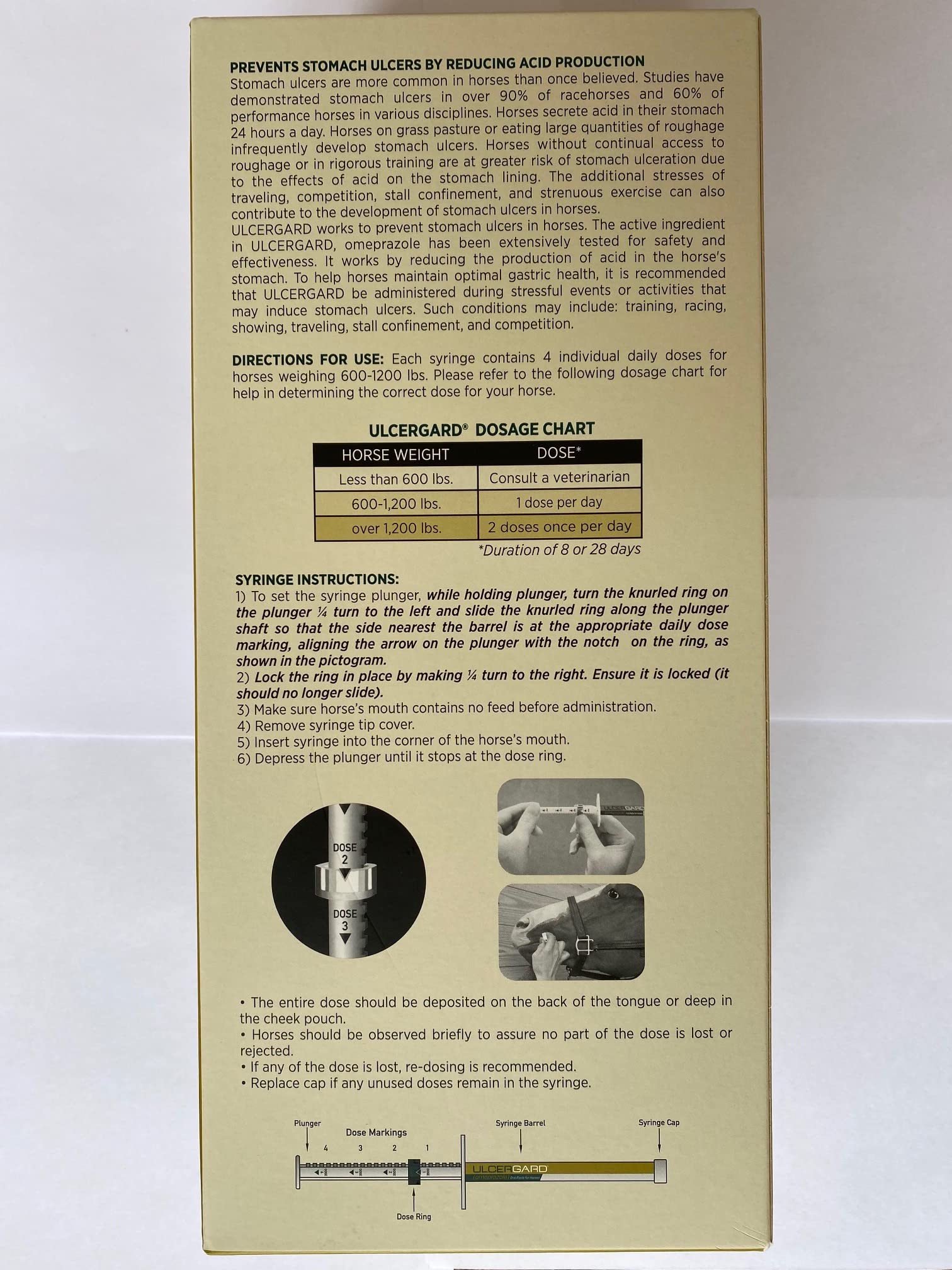 UlcerGard instrucciones claras para manejo correcto y seguro.