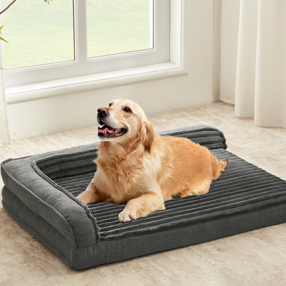WindRACING cama ortopédica para perros medianos con espuma huevo y soporte lumbar