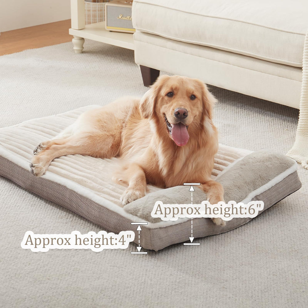 Cama WINDRACING beige mediana 30x20x3 para perros grandes y medianos