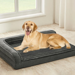 Windracing cama ortopédica para perros, espuma huevo, soporte estable para descanso