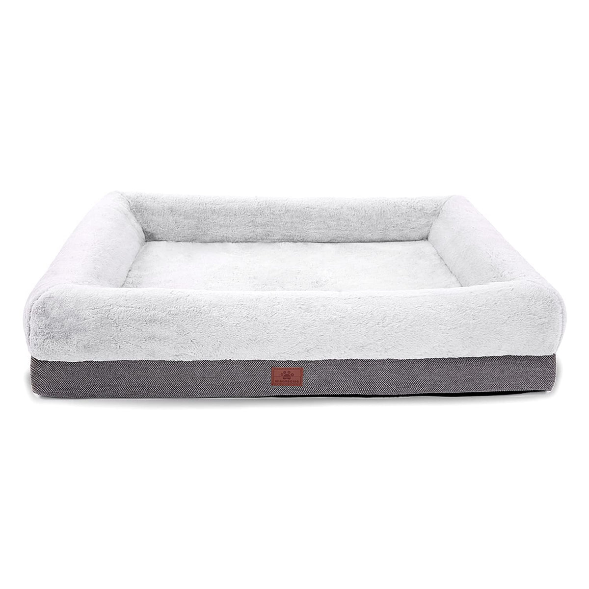 Cama ortopédica WINDRACING para perros grandes con funda desmontable y soporte estable.