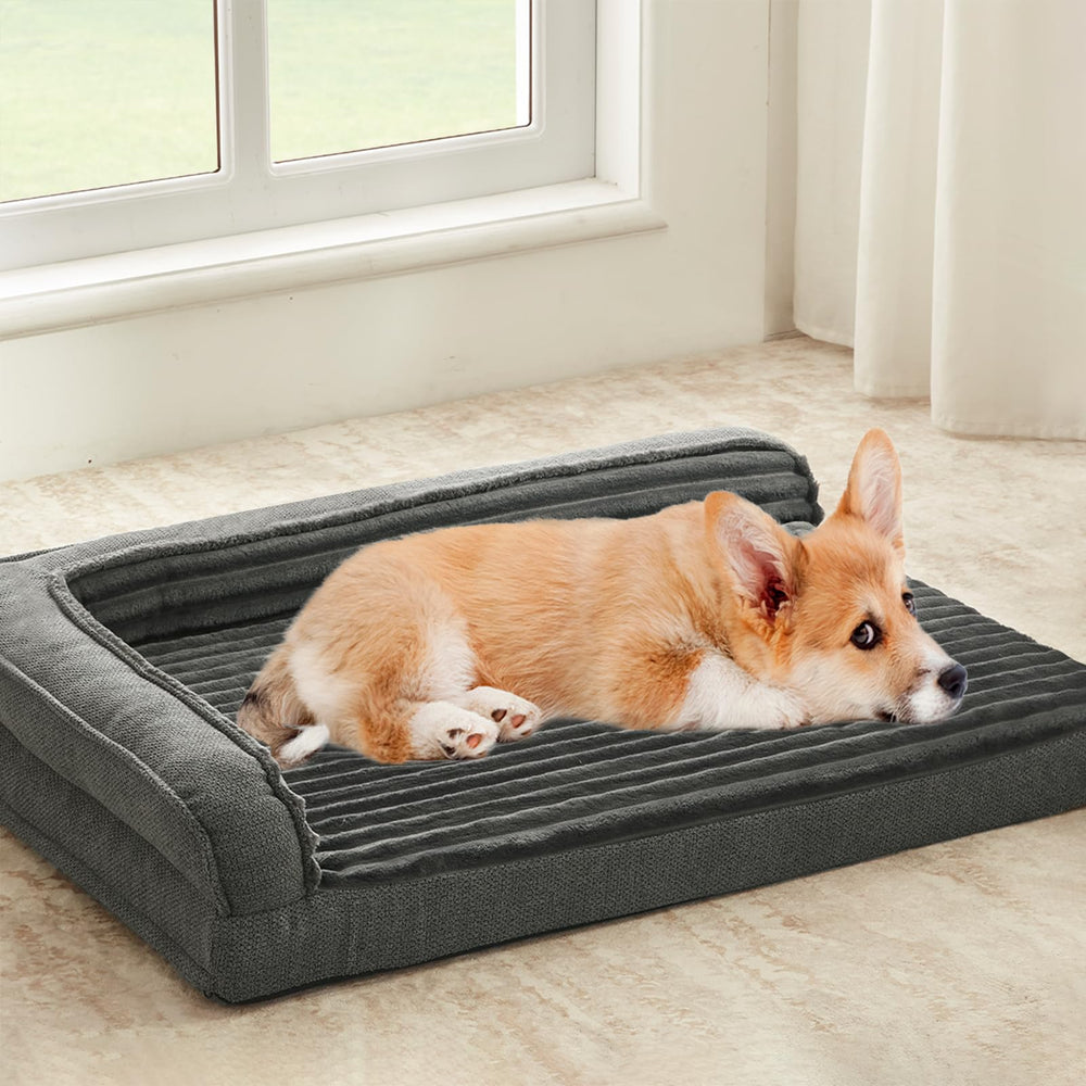 Cama WINDRACING ortopédica para perros medianos, vista general para descanso cómodo.
