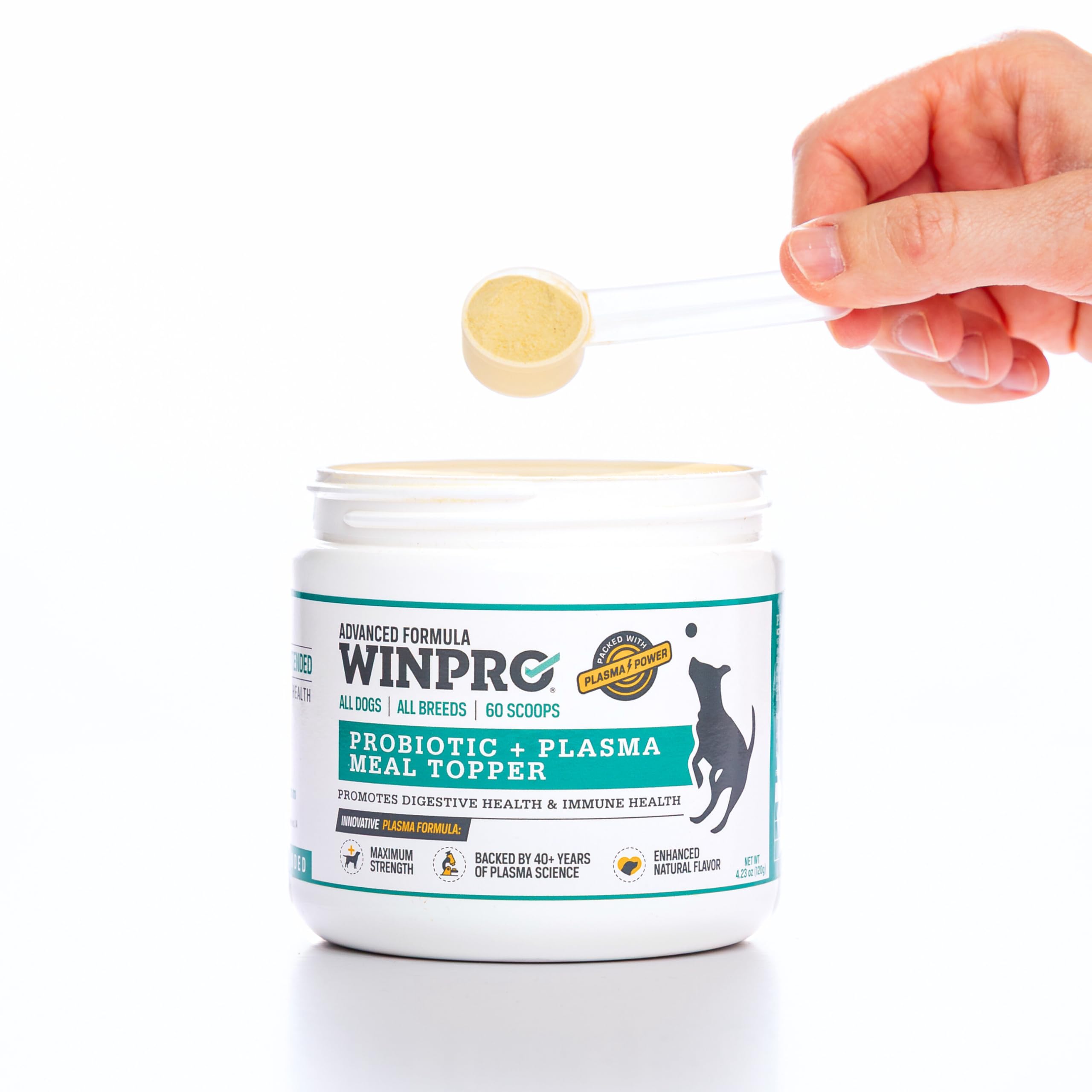 WINPRO cucharilla medidora para dosificar el topper.