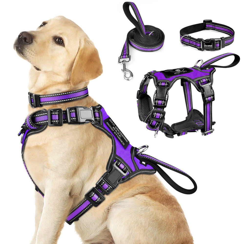 Arnés WINSEE 3 en 1 con reflejo para perros, mejor visibilidad durante paseos.