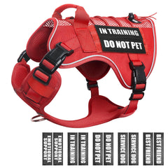 Arnés de malla WINSEE para perro de servicio en entrenamiento, cómodo y transpirable.