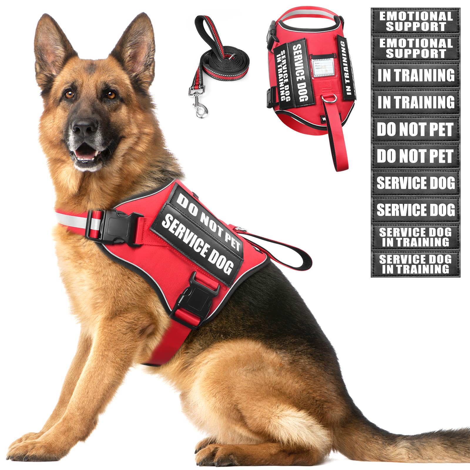 ARNÉS WINSEE para perro de servicio, cómodo para paseos diarios.