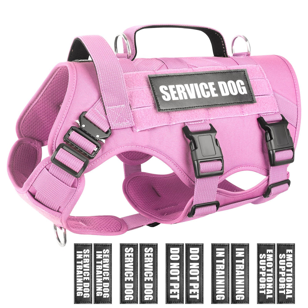 WINSEE arnés de servicio para perro grande con sistema Molle, ideal para paseos y entrenamiento