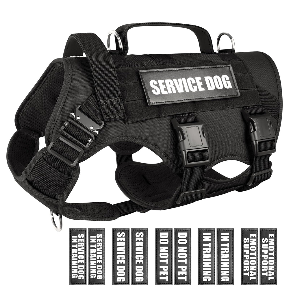 WINSEE chaleco de servicio para perro con MOLLE para paseos y trabajo