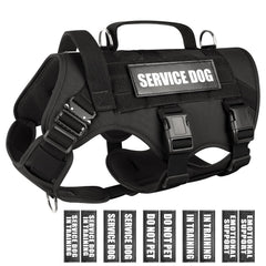 WINSEE chaleco de servicio para perro con MOLLE para paseos y trabajo