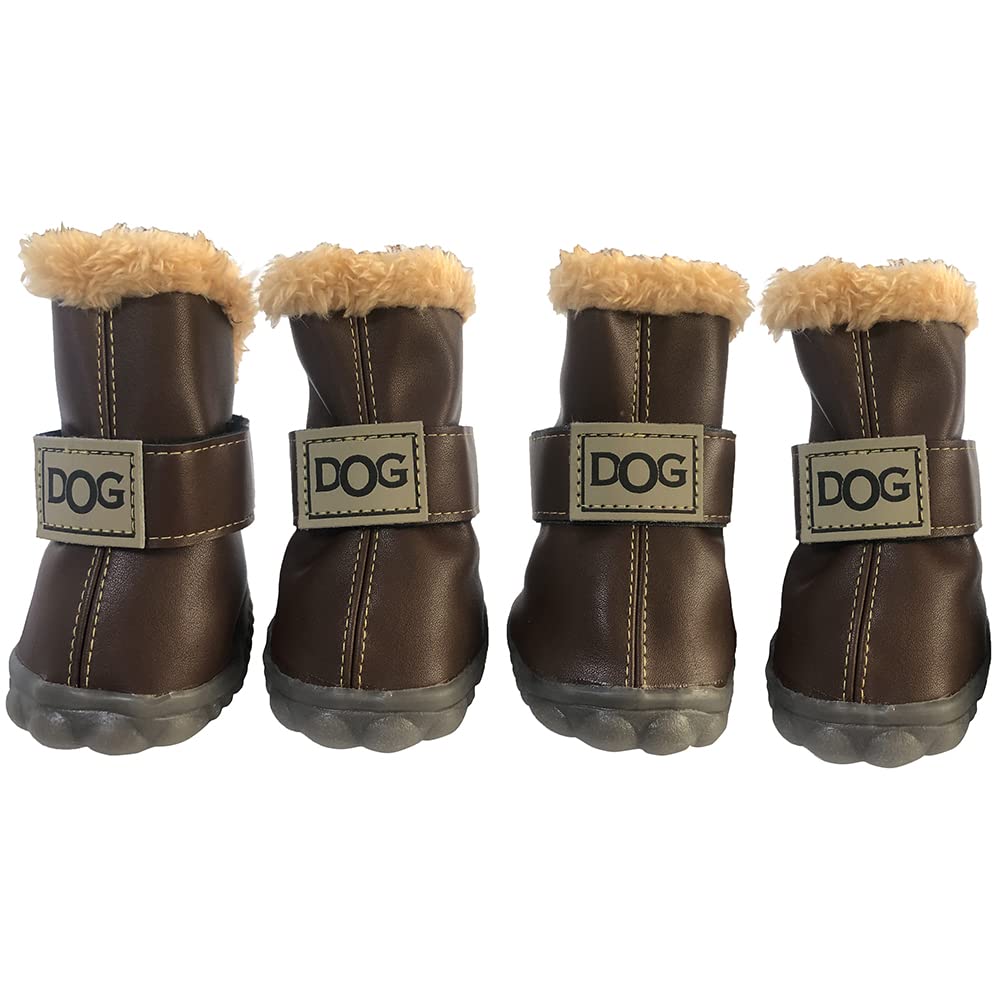 WINSOON botas caninas con forro ligero mantienen patas cálidas en frío