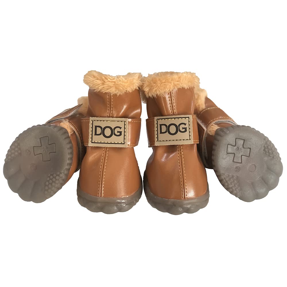 Botas WINSOON para perro con suela antideslizante, ideal para paseos invernales.